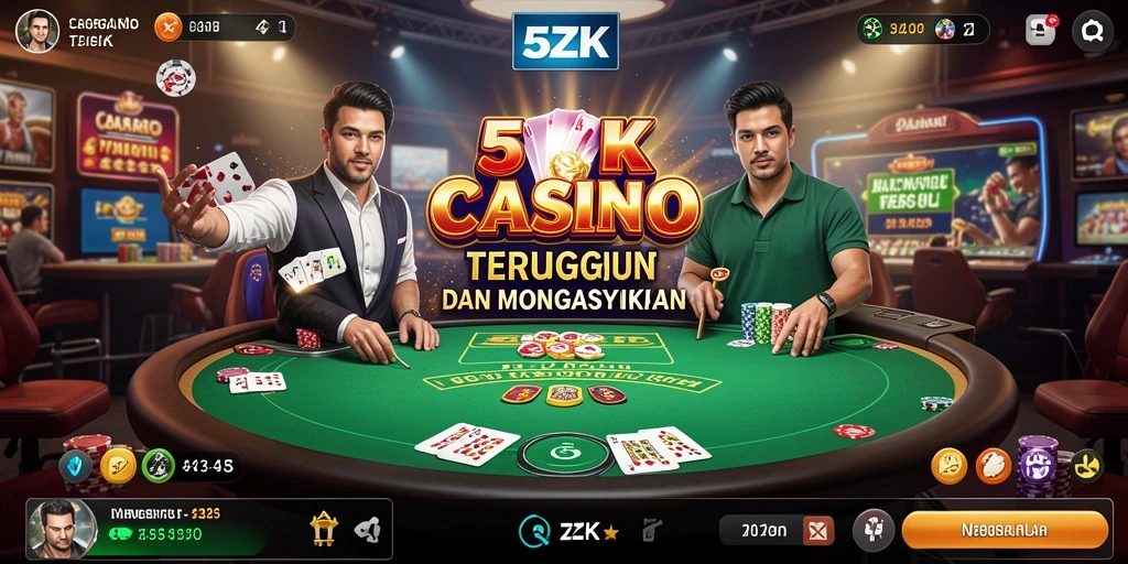 Tampilan gameplay Live Casino yang seru dan interaktif.