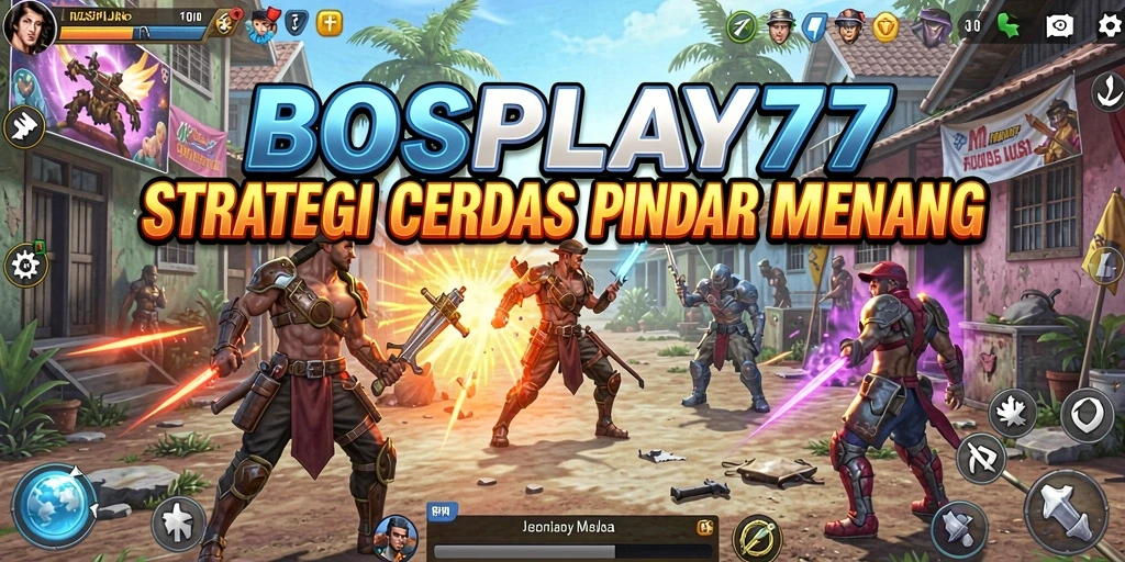 Tampilan gameplay <strong>BOSPLAY77</strong> dengan strategi yang menegangkan dan menantang.