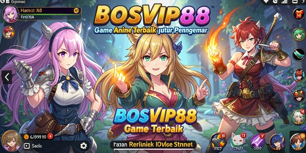 Screenshot gameplay menunjukkan karakter anime dalam pertempuran epik.