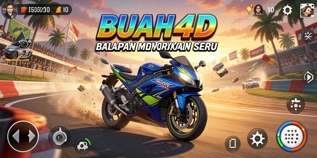 Tampilan gameplay menarik dalam permainan Motor Racing