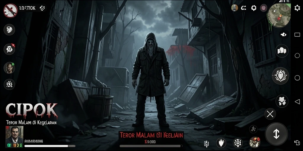 Gameplay CIPOK yang menegangkan dan menyeramkan saat terjebak dalam kegelapan.