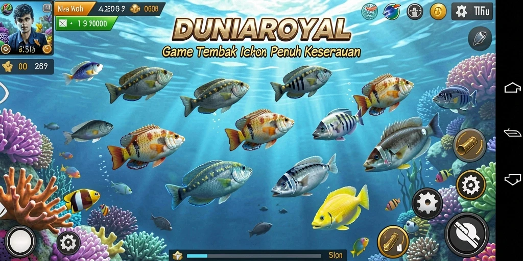 Tampilan gameplay DUNIAROYAL yang seru dan interaktif.