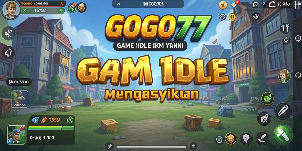 Tampilan gameplay menarik GOGO77 saat melakukan aktivitas Idle.