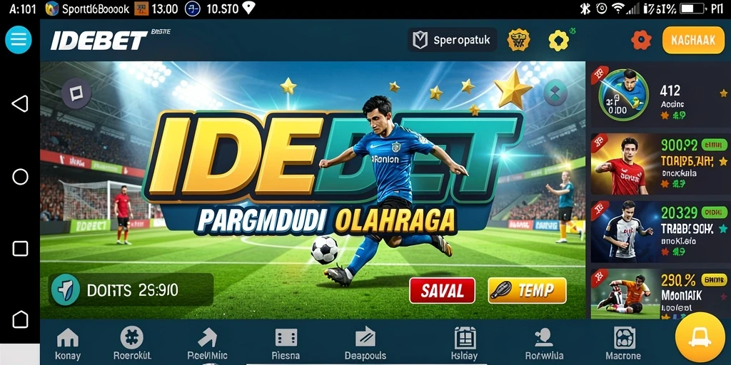 Tampilan gameplay Sportsbook IDEBET saat taruhan langsung.