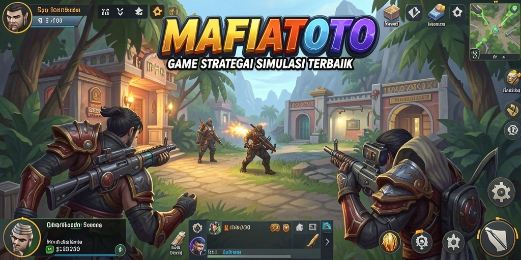 Tampilan screenshot utama MAFIATOTO menampilkan aksi seru dalam gameplay SLG.