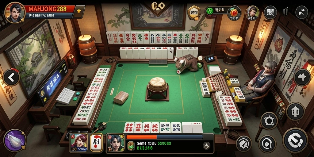 Tampilan menarik dari pertempuran MOBA di MAHJONG288.
