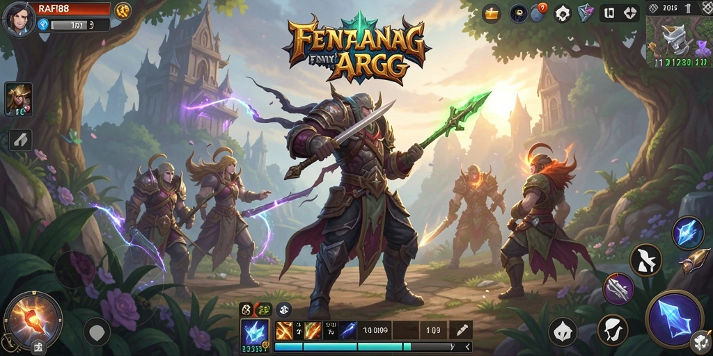 Tampilan grafis memukau dari gameplay ARPG RAFI88.