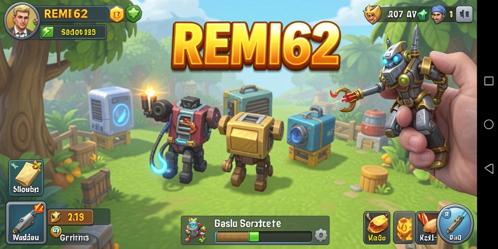 Screenshot gameplay REMI62 menampilkan elemen Idle yang menarik.