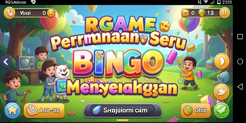 Tampilan seru RPGAME dengan gameplay Bingo yang menarik.
