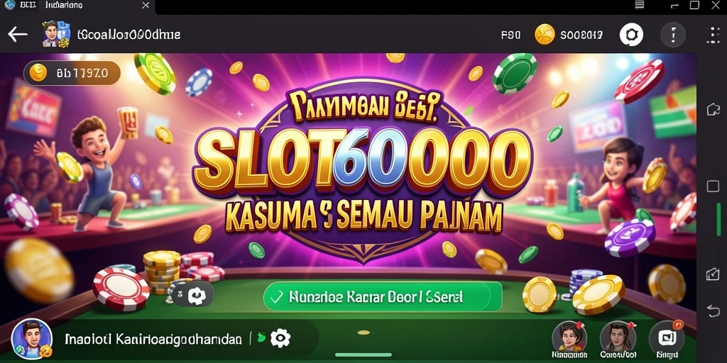 Tampilan menarik dari gameplay Kasino di SLOT6000.