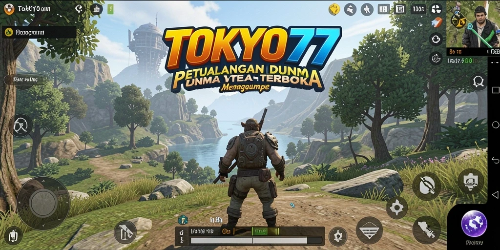 Screenshot gameplay <strong>TOKYO77</strong> menampilkan eksplorasi dunia terbuka yang luas.